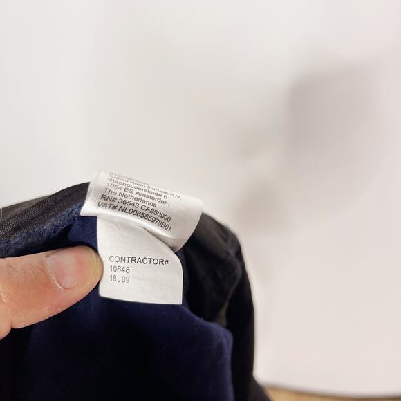 Calvin Klein Mens 34 x 32 Navy Blue Sateen Slim Fit Straight Leg Chino Pants - Picture 11 of 11